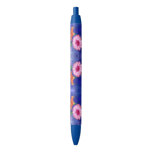 Superbe Stylo Gerberas Trois Couleurs - Peinture (devant Vertical)