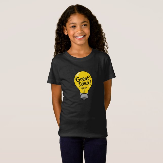 Superbe T-Shirt Enfant Idée Lumineuse (Devant entier)
