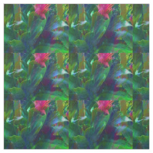 Superbe tissu de coton à fleurs tropicales