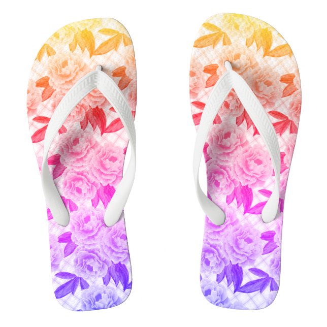 Superbes tongs rose de couleur (Semelle)