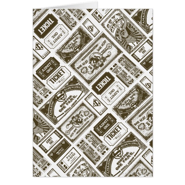 Supergirl Admettre un Motif Brown (Devant)