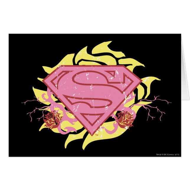 Supergirl Fleurs roses (Devant horizontal)