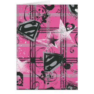 Supergirl Pink SplatCarré
