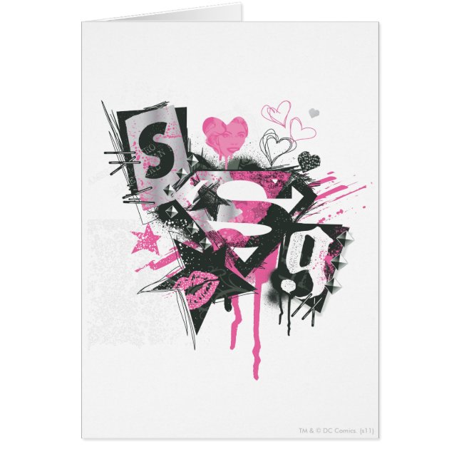 Supergirl Spills and Scribbles Collage (Devant)