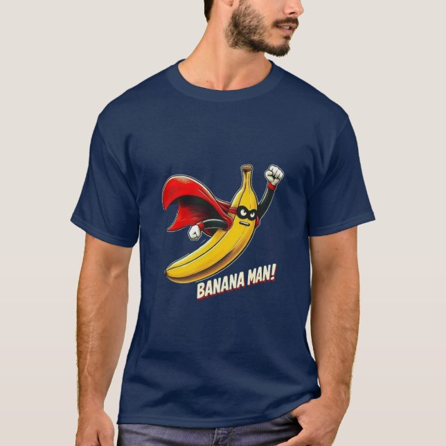 Superhero Banana Man T-shirt (Devant)