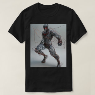 Superhero filaire : Design T-shirt Style Anime
