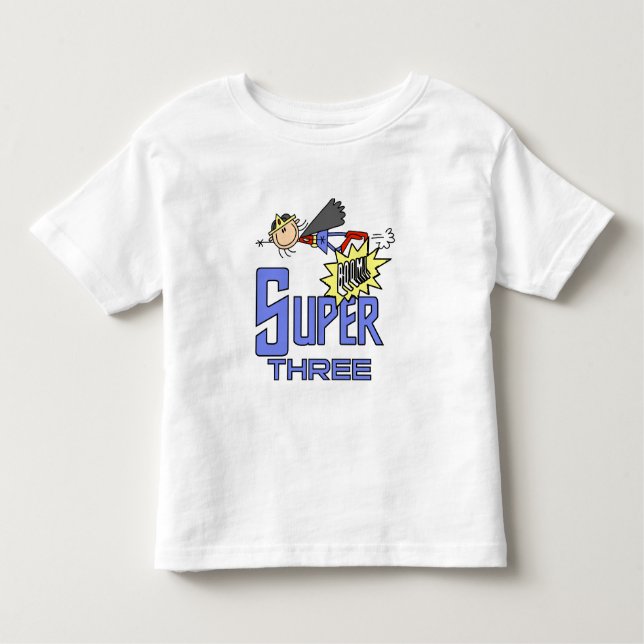 Superhero Girl 3e Anniversaire Tshirts et cadeaux (Devant)