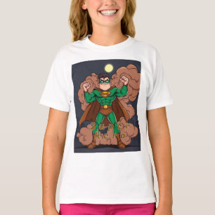 Superhero Girl Kids T-Shirt - "Fort, brave et