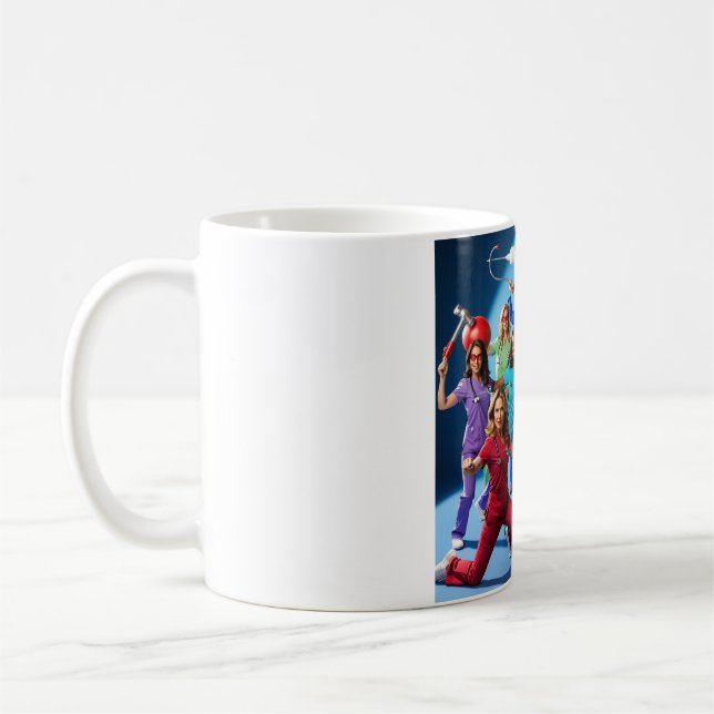 Superheroes in Scrubs Mug - Celebrate Médicale Her (Gauche)