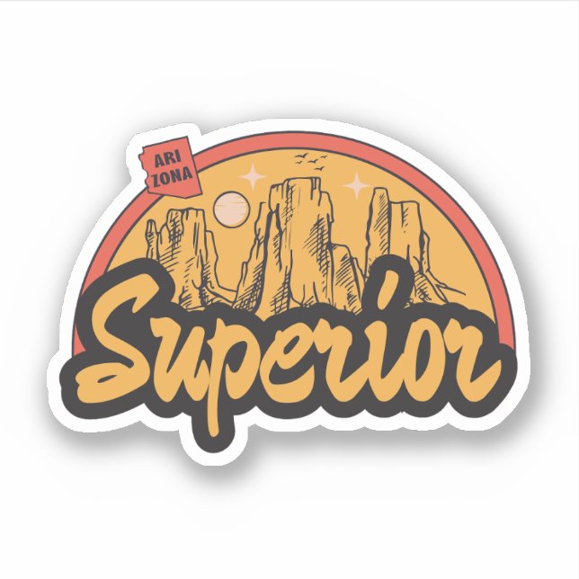 Supérieur, Autocollant Arizona (Devant)