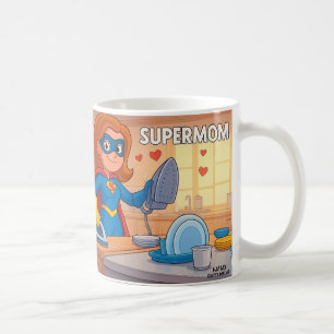 Supermom Mug - mignon dessin animé cadeau de la fê