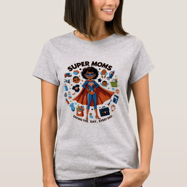 Supermom : T-shirt héros quotidien (Devant)