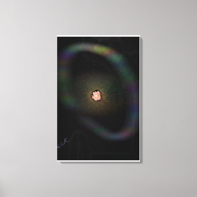 Supernova qui s'effondre, toile d'impression de co (Recto)