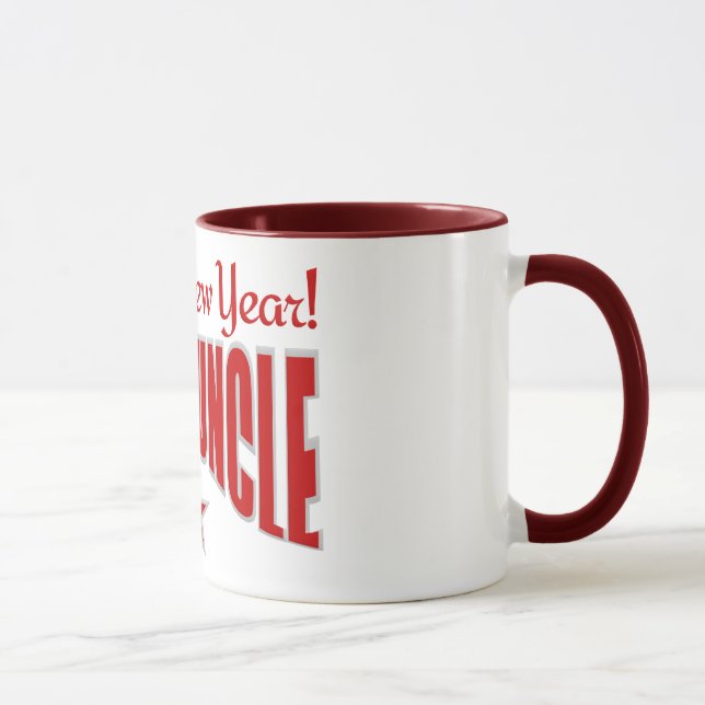 SUPERONLE tasse de Nouvel An - choisir style & cou (Droite)