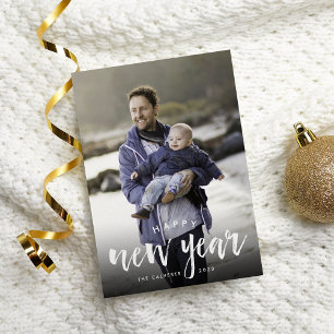 Superposition esquissée Carte photo du Nouvel An