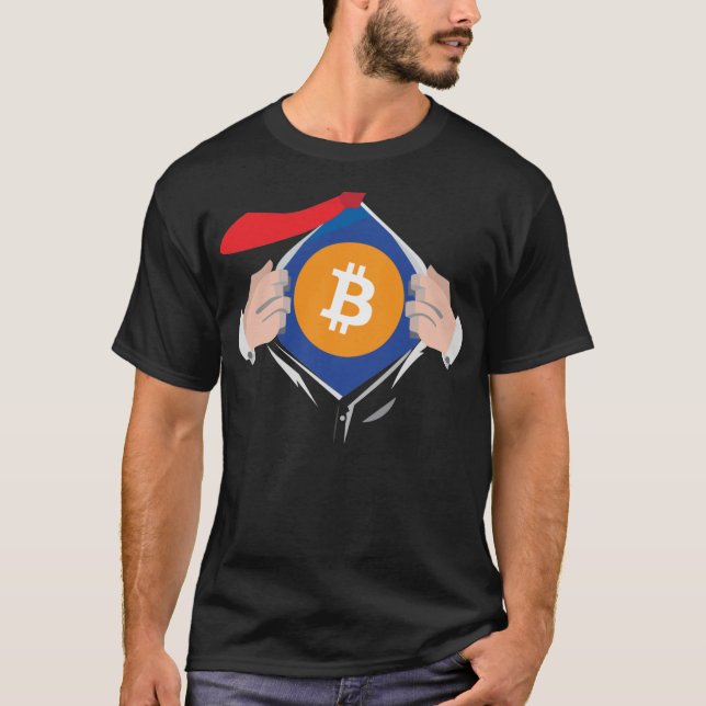 Superpropulsé par Bitcoin ! T-Shirt (Devant)