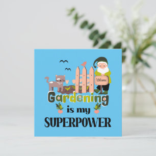Superpuissance du jardin, jardinier mignon