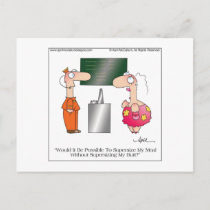 SUPERSIZE ME Carte postale par April McCallum