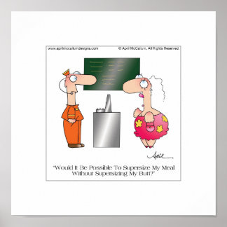 SUPERSIZE ME Poster par April McCallum