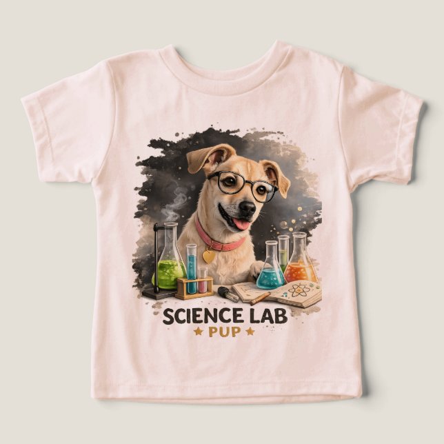 Superstar du Labo Scientifique Chien Mignon avec d (Design Recto)