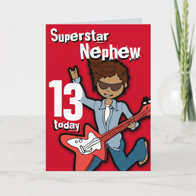Superstar Son 11e anniversaire gris carte garçon (Devant)