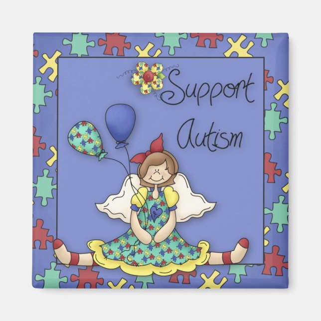 Support Autism Fridge Magnet (Devant)
