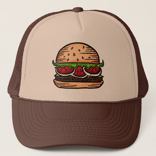 Support burgers humour casquette (Devant)