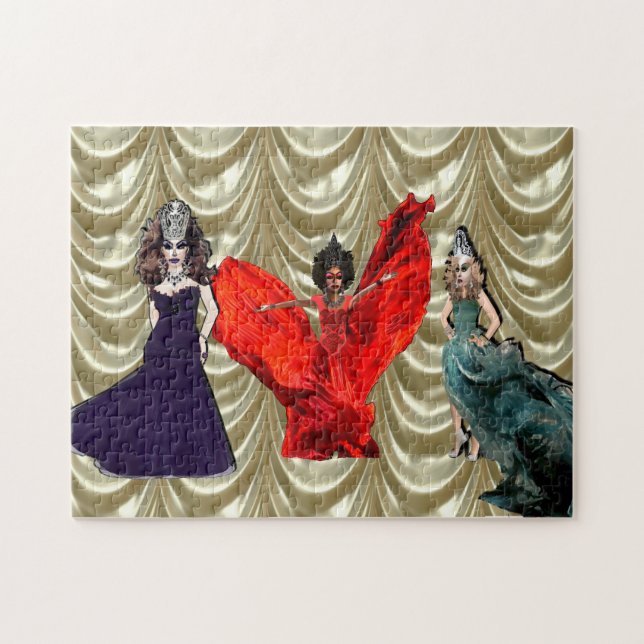 Support de la Reine trois avant moi puzzle (Horizontal)