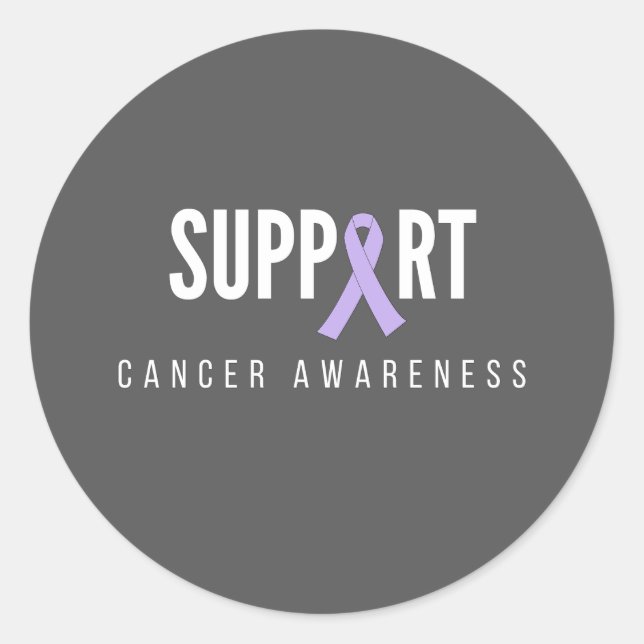 support de la sensibilisation au cancer Stickers (Devant)