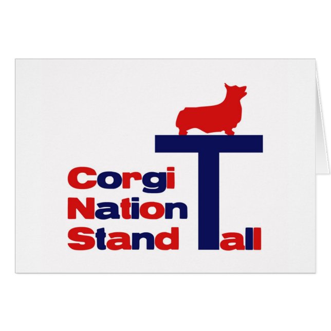 Support de nation de corgi grand (Devant horizontal)