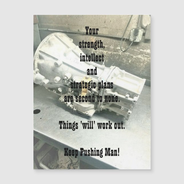 Support de sa carte de voeux magnétique (Devant)