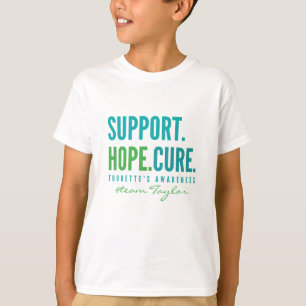 support de tourette Nom personnalisé T-shirt enfan