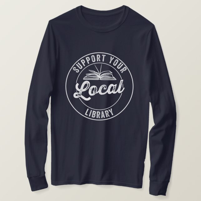 support de votre T-Shirt de bibliothèque locale (Design devant)