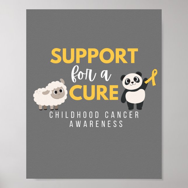 support d'une cure cancer de l'enfance Poster & Im (Devant)