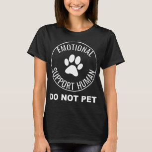 Support émotionnel Chien de service de T-shirts hu