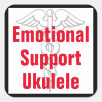 Support émotionnel Ukulele - Sticker amusant