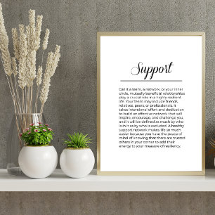 SUPPORT Inspirationnel Impression minimaliste