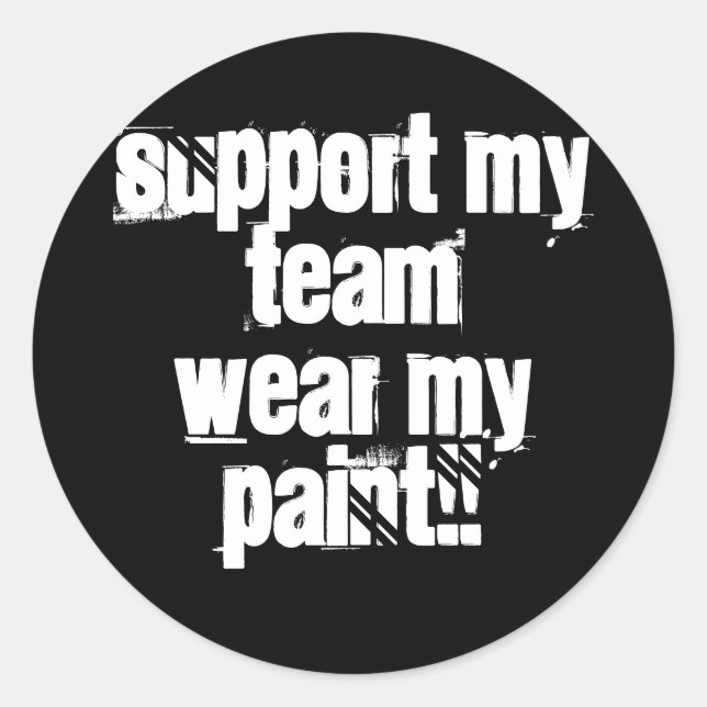 Support Mon Team Paintball Sticker (Devant)