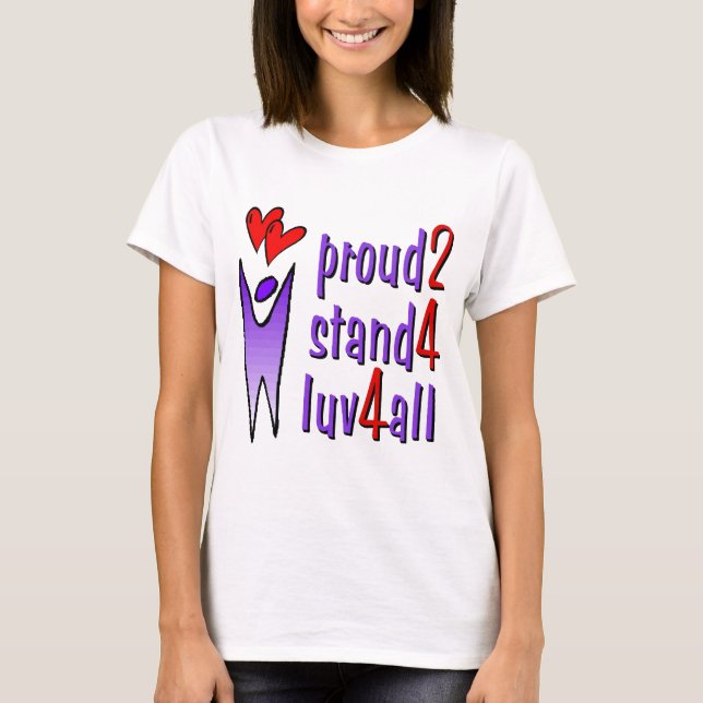 Support pour le T-shirt d'amour (Devant)