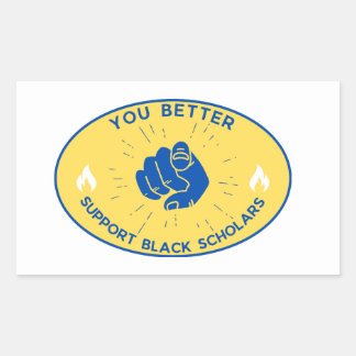 Support Sticker rectangulaire Black Scholars