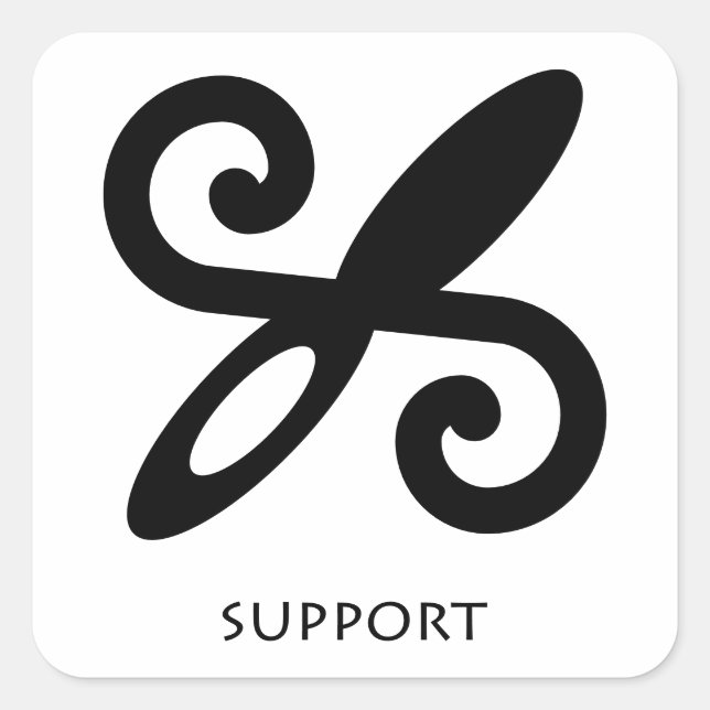 Support Symbole Adinkra autocollant (Devant)