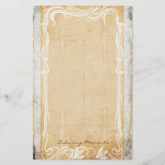 Supportant moments - papeterie de Nouveau d'art (Devant)