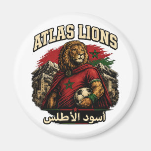Supporteur des Lions de l'Atlas du Maroc Magnet