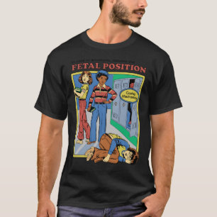 Supposons la position foetale classique T-shirt