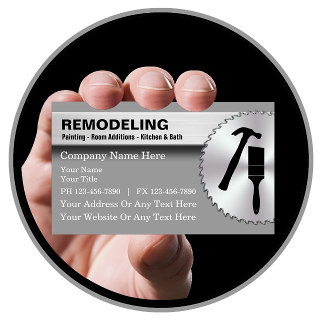 Suppression des Cartes de visite (Remodeling Business Cards by CustomBusinessTemplates.com)