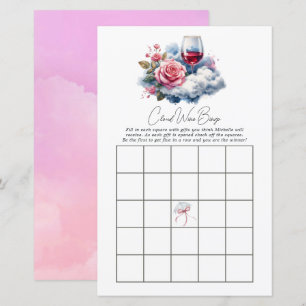 Sur Cloud Wine Fête des mariées Jeu de Bingo