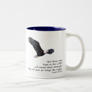 Sur des ailes comme des aigle Mug