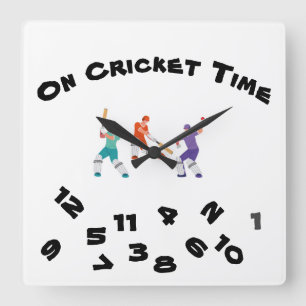 SUR **HEURE DU CRICKET** Horloge Mur Acrylique DU