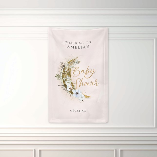 Sur la bannière Moon Boho Gold Dust & Clouds (Créateur téléchargé)