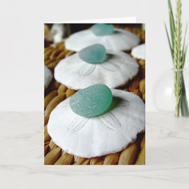 Sur la carte de voeux de sable (Devant)